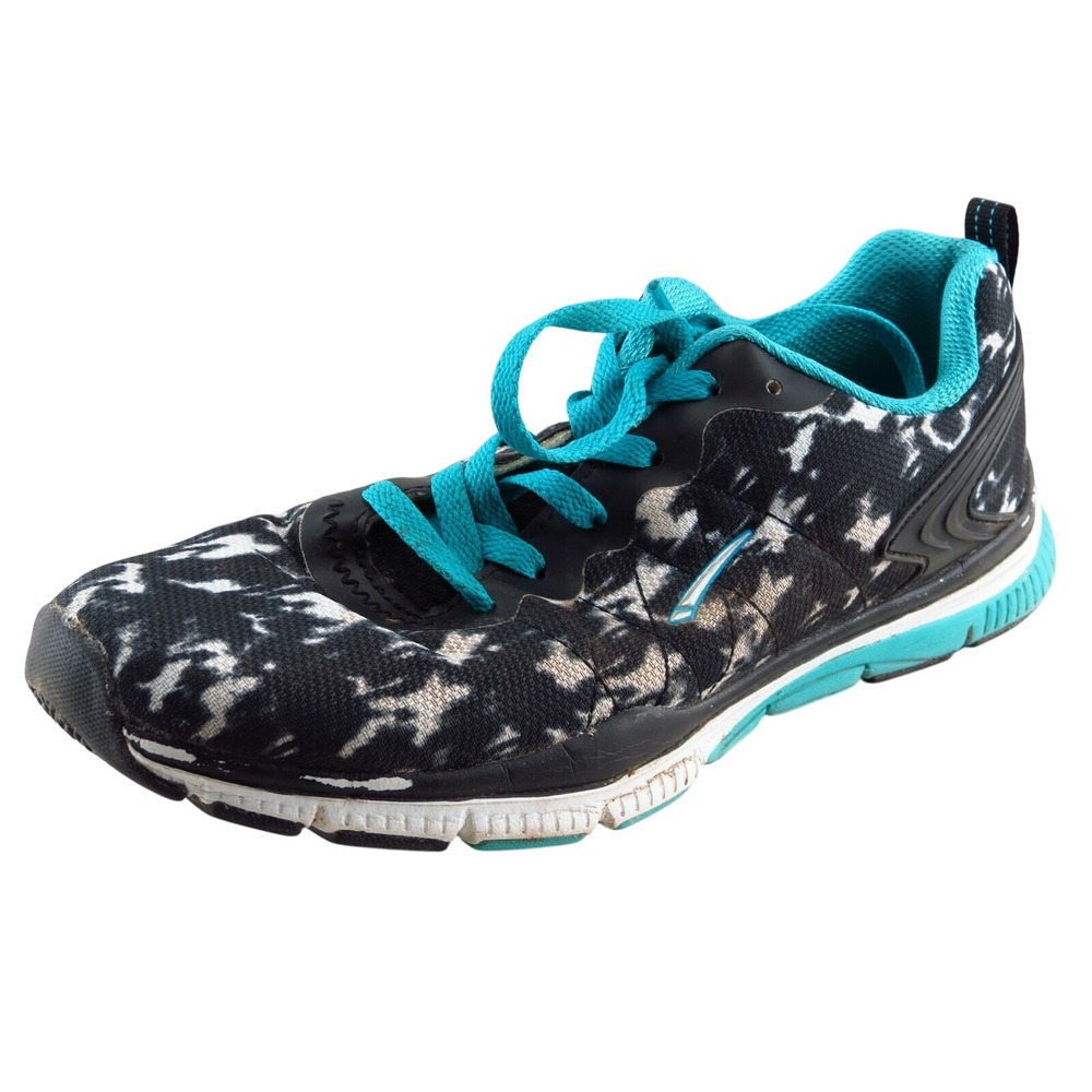 LA‎ Gear Womens Running Shoes Size 8 Black Fabric Lace Up Lightweight Comfort